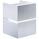 AEG LED Wandleuchte Ania Alu gebürstet Up&Down 11W 1079lm Warmweiß 3000K inkl. EasyDim-Funktion