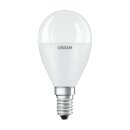 6 x Osram LED Leuchtmittel Tropfen P45 8W = 60W E14 matt...