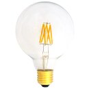 LED Filament Globe Glühbirne G95 6W fast wie 60W E27 klar...