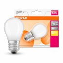 6 x Osram LED Filament Leuchtmittel Tropfen 7W = 60W E27 matt 806lm warmweiß 2700K