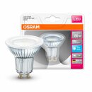 10 x Osram LED Leuchtmittel Glas Reflektor PAR16 6,9W = 80W GU10 570lm 840 neutralweiß 4000K 120°
