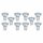 10 x Osram LED Leuchtmittel Glas Reflektor PAR16 6,9W = 80W GU10 570lm 840 neutralweiß 4000K 120°