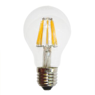 LED Filament Glühbirne 7,5W fast wie 60W E27 Glühlampe 720lm Glühfaden warmweiß 2700K 360° A+