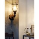 Eglo Wandleuchte Port Seton stehend Antik-Braun Industrie max. 60W E27 ohne Leuchtmittel