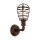 Eglo Wandleuchte Port Seton stehend Antik-Braun Industrie max. 60W E27 ohne Leuchtmittel