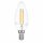 LED Filament Kerze 4W = 40W E14 klar Glühlampe Glühbirne LED Faden warmweiß 2700K