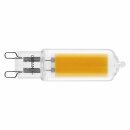 2 x Osram LED Glas Leuchtmittel Stiftsockellampe 2,8W = 30W G9 COB klar 300lm 827 warmweiß 2700K 320°