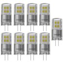 9 x Osram LED Leuchtmittel Stiftsockellampe 2W = 20W G4 klar 12V 200lm warmweiß 2700K 320° DIMMBAR