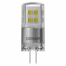 9 x Osram LED Leuchtmittel Stiftsockellampe 2W = 20W G4 klar 12V 200lm warmweiß 2700K 320° DIMMBAR