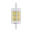 9 x Osram LED Leuchtmittel 78mm Stab 11,5W = 100W R7s klar 1521lm warmweiß 2700K 360° DIMMBAR