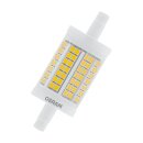 9 x Osram LED Leuchtmittel 78mm Stab 11,5W = 100W R7s klar 1521lm warmweiß 2700K 360° DIMMBAR