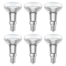 6 x Osram LED Leuchtmittel Glas Reflektor R50 2,6W = 40W...