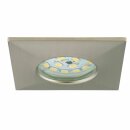 3 x Briloner LED Einbauleuchte eckig Nickel matt IP44 3 x 5W Modul 400lm warmweiß 3000K 110°