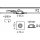 3 x Briloner LED Einbauleuchte eckig Nickel matt IP44 3 x 5W Modul 400lm warmweiß 3000K 110°