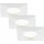 3 x Briloner LED Einbauleuchte eckig Weiß IP44 3 x 5W Modul 400lm warmweiß 3000K 110°