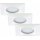 3 x Briloner LED Einbauleuchte eckig Weiß IP44 3 x 5W Modul 400lm warmweiß 3000K 110°