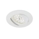 Briloner LED Einbauleuchte rund Weiß IP23 5W Modul...