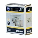 Briloner LED Einbauleuchte eckig Nickel matt IP23 5W...