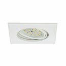 3 x Briloner LED Einbauleuchte eckig Weiß IP23 3 x 5W Modul 400lm warmweiß 3000K schwenkbar 110°