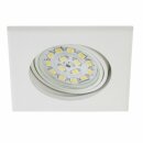 3 x Briloner LED Einbauleuchte eckig Weiß IP23 3 x 5W Modul 400lm warmweiß 3000K schwenkbar 110°
