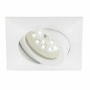 3 x Briloner LED Einbauleuchte eckig Weiß IP23 3 x 5W Modul 400lm warmweiß 3000K schwenkbar 110°