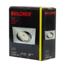 Briloner LED Einbauleuchte eckig Aluminium IP23 5W Modul...