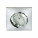 Briloner LED Einbauleuchte eckig Aluminium IP23 5W Modul 400lm warmweiß 3000K schwenkbar 110°