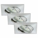 3 x Briloner LED Einbauleuchte eckig Aluminium IP23 3 x...