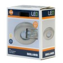 Briloner LED Einbauleuchte rund Nickel matt starr IP65 5W...