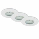 3 x Briloner LED Einbauleuchte rund Weiß IP44 3 x...