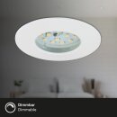 3 x Briloner LED Einbauleuchte rund Weiß IP44 3 x 5,5W Modul 470lm warmweiß 3000K 110° dimmbar