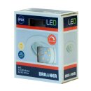 Briloner LED Einbauleuchte rund Weiß IP23 5,5W Modul 470lm warmweiß 3000K schwenkbar dimmbar