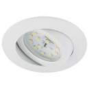 Briloner LED Einbauleuchte rund Weiß IP23 5,5W Modul 470lm warmweiß 3000K schwenkbar dimmbar