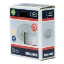 Briloner LED Einbauleuchte rund Chrom IP44 5,5W Modul...