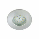Briloner LED Einbauleuchte rund Chrom IP44 5,5W Modul 470lm warmweiß 3000K 110° dimmbar