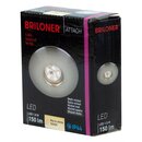 Briloner LED Einbauleuchte rund Nickel matt IP44 1,8W...