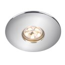 3 x Briloner LED Einbauleuchte rund Chrom IP44 3 x 1,8W 150lm warmweiß 3000K 110°