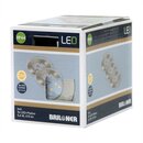 3 x Briloner LED Einbauleuchte rund Nickel matt IP44 3 x...