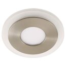 Briloner LED Einbauleuchte rund Nickel matt IP23 7W 630lm...