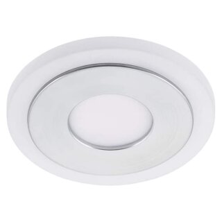 Briloner LED Einbauleuchte rund Aluminium starr IP23 7W 630lm warmweiß 3000K Leuchtrand schaltbar