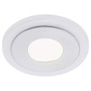 Briloner LED Einbauleuchte rund Aluminium starr IP23 7W 630lm warmweiß 3000K Leuchtrand schaltbar
