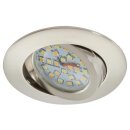 Briloner LED Einbauleuchte rund Nickel matt IP23...