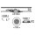 Briloner LED Einbauleuchte rund Aluminium IP44 10W Modul 1000lm CCT 2700K/4000K/6500K