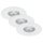 3 x Briloner LED Einbauleuchte rund Weiß starr IP23 3 x 5W 350lm warmweiß 3000K
