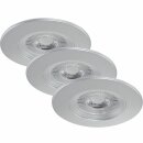 3 x Briloner LED Einbauleuchte rund Titan starr IP23 3 x...