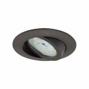 Briloner LED Einbauleuchte rund Silber IP23 schwenkbar 5W...