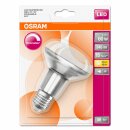 6 x Osram LED Glas Reflektor R80 5,9W = 60W E27 klar 345lm warmweiß 2700K Ra>90 36° DIMMBAR