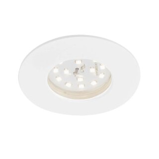 Briloner LED Einbauleuchte rund Weiß IP44 6,5W Modul 570lm warmweiß 3000K 110° 3-Stufen-Dimmbar