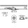3 x Briloner LED Einbauleuchte rund Eisengrau IP44 3 x 6,5W Modul 570lm warmweiß 3000K 3-Stufen-Dimmbar