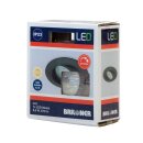 Briloner LED Einbauleuchte rund Eisengrau IP23 6,5W Modul...